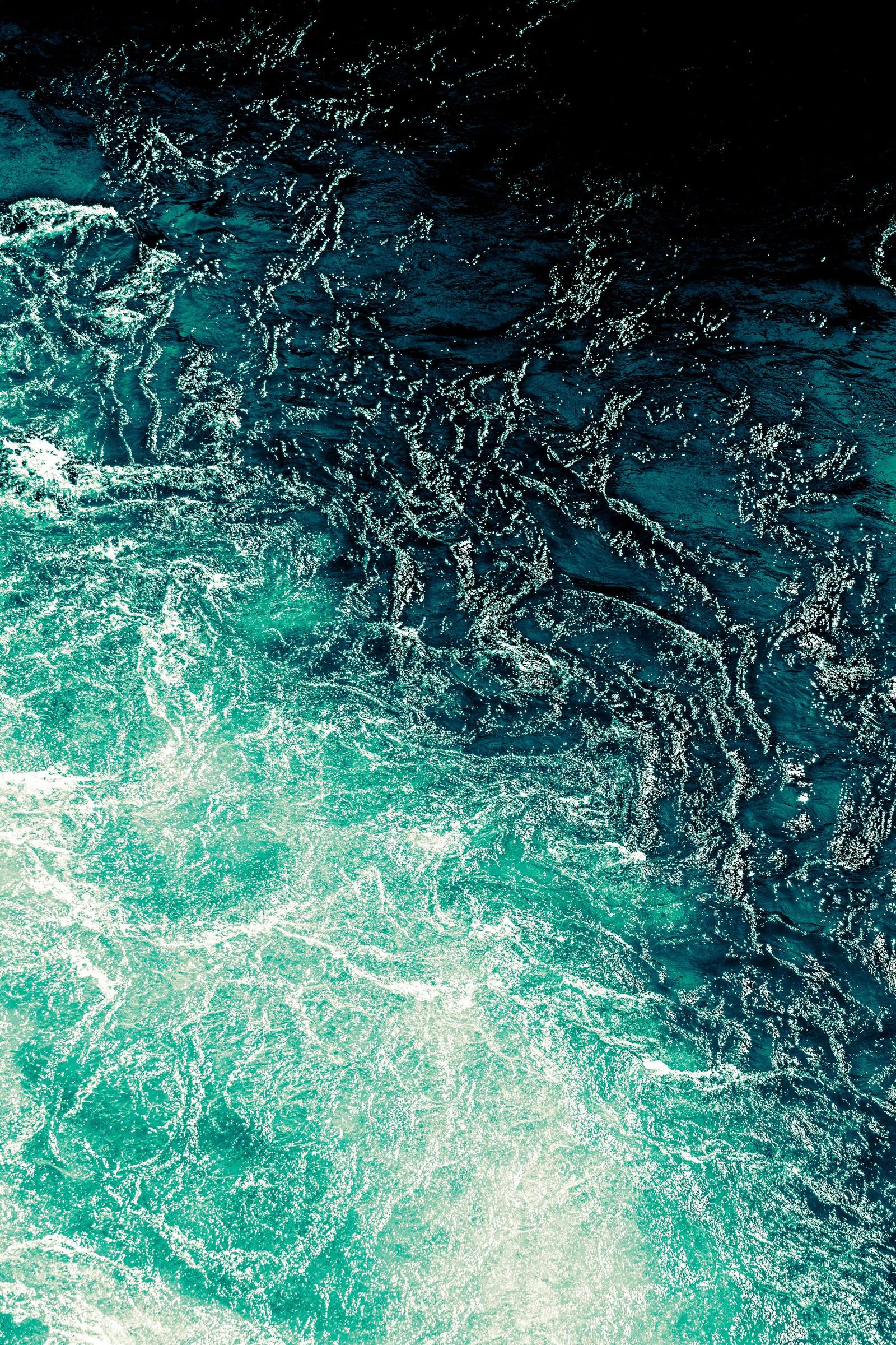 Clear turquoise water in soft sunlight